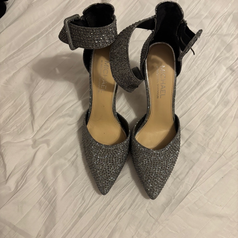 Michael Shannon Glittering Silver Heels